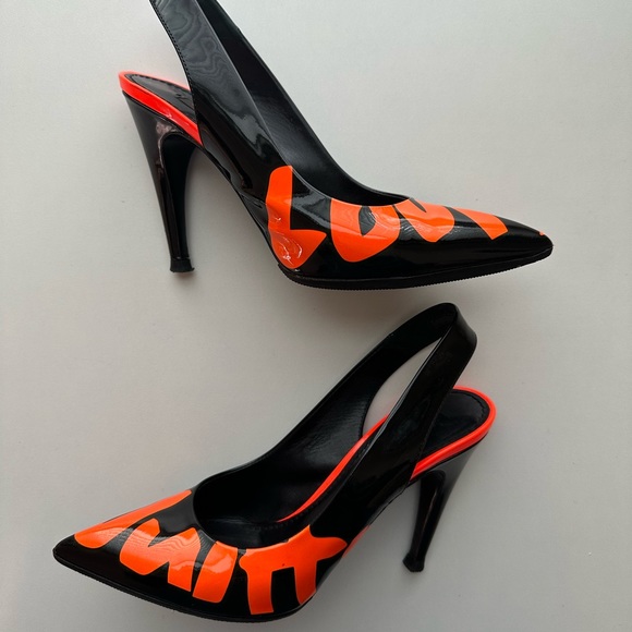 SOLD Louis Vuitton x Stephen Sprouse Graffiti Slingback Pumps - Picture 8 of 11